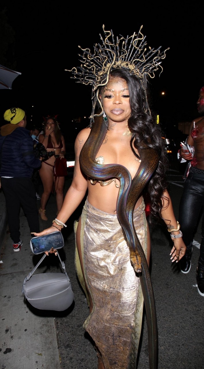Dreezy Megan Thee Stallion S Halloween Party West Hollywood