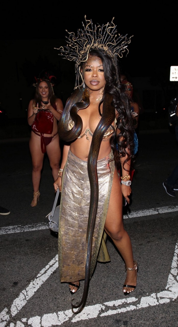 Dreezy Megan Thee Stallion S Halloween Party West Hollywood