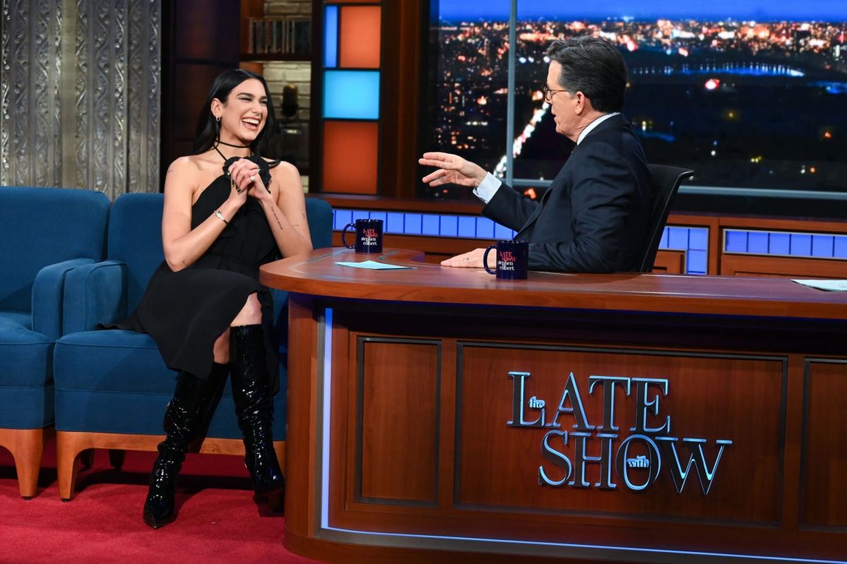 Dua Lipa Late Show With Stephen Colbert