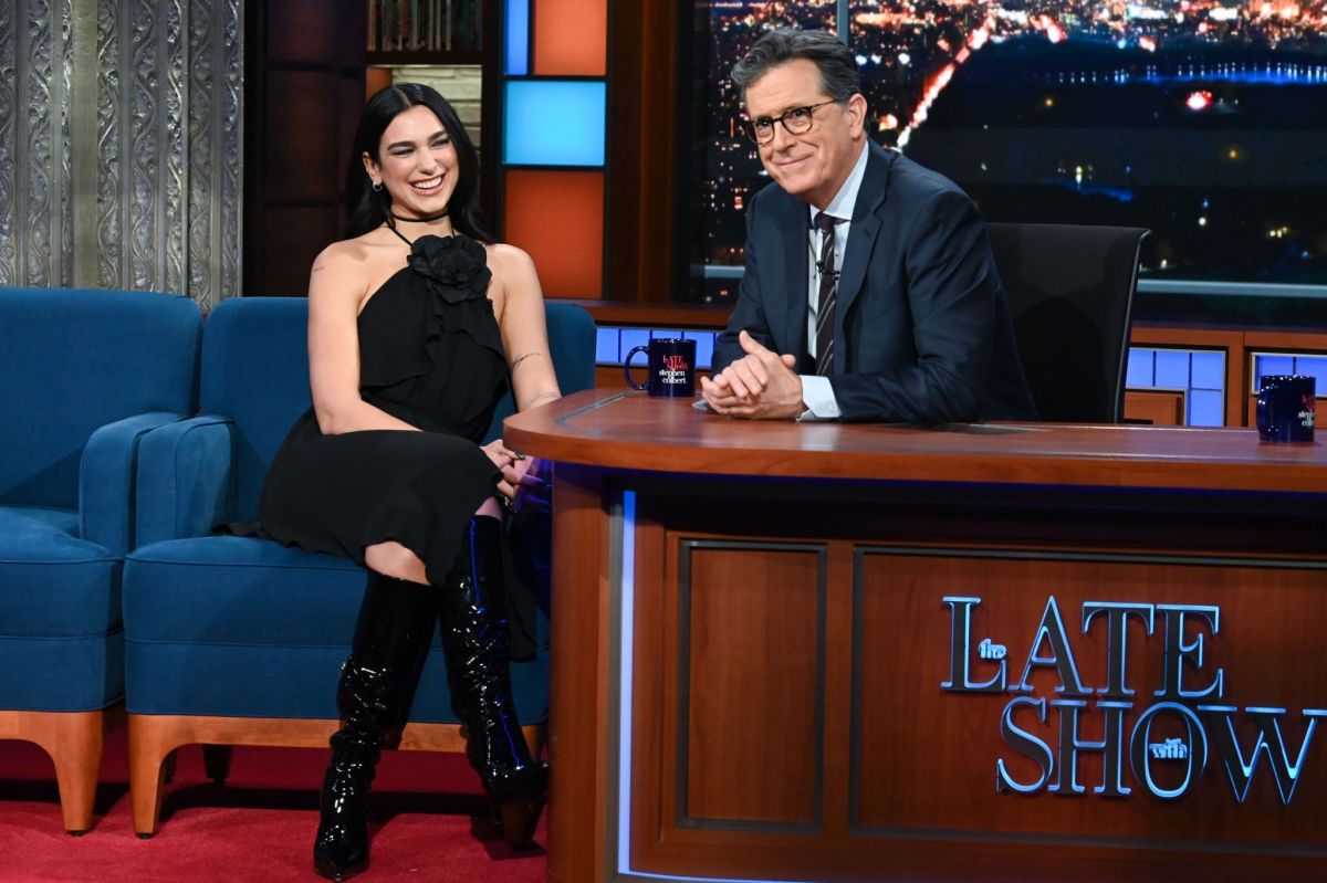 Dua Lipa Late Show With Stephen Colbert