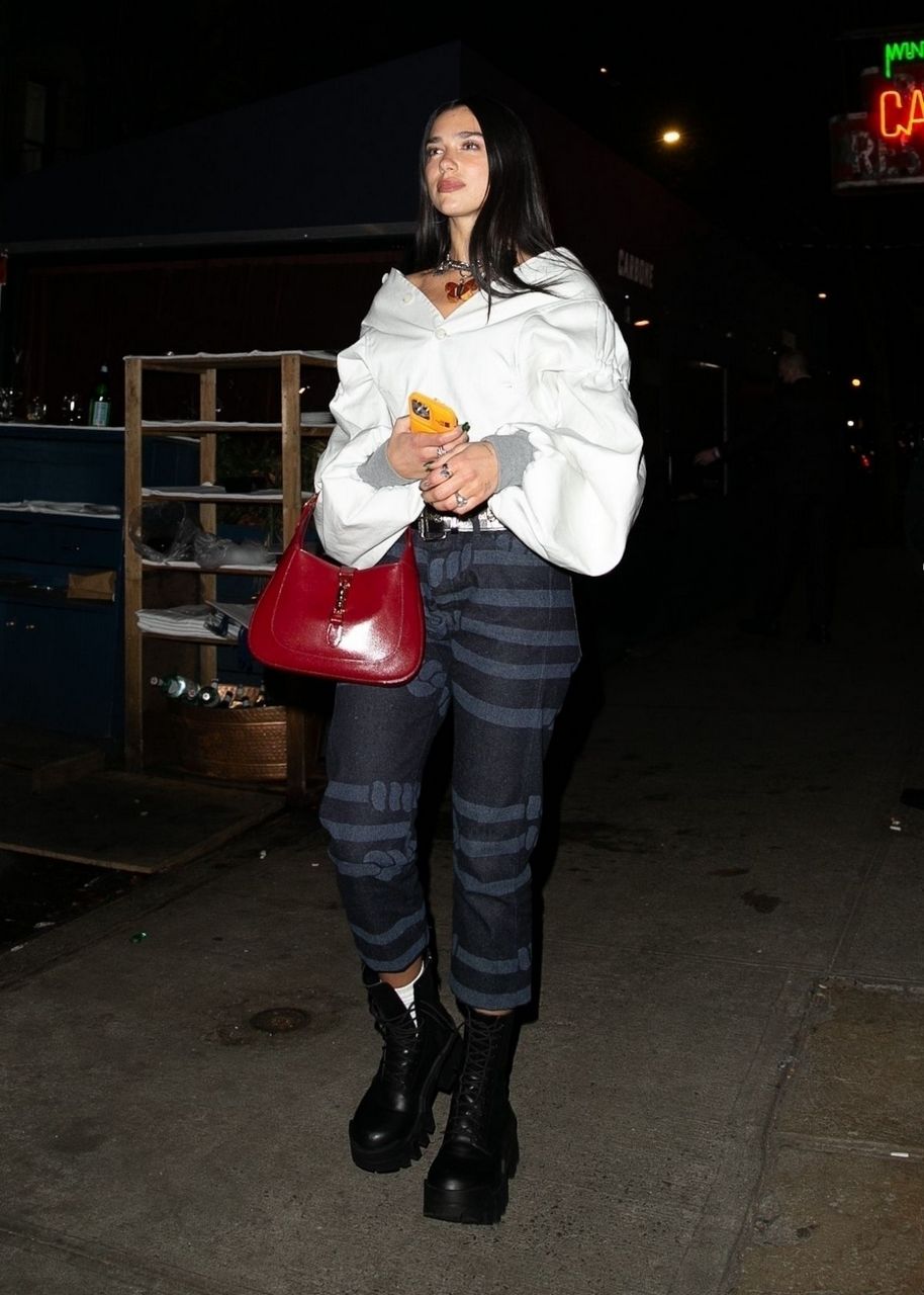 Dua Lipa Out For Dinner Carbone New York