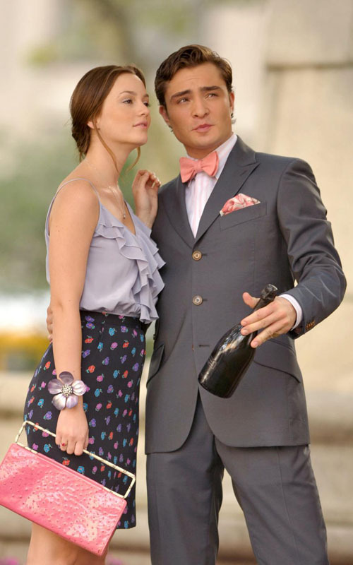 Ed Westwick With Leighton Meester