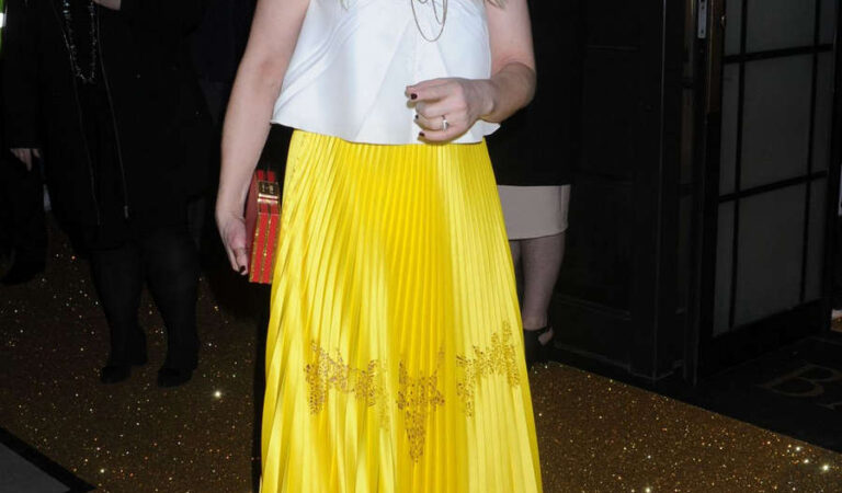 Edith Bowman Arrives Bafta Film Gala Dinner London (3 photos)