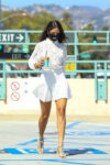 Eiza Gonzalez White Dress Out Beverly Hills