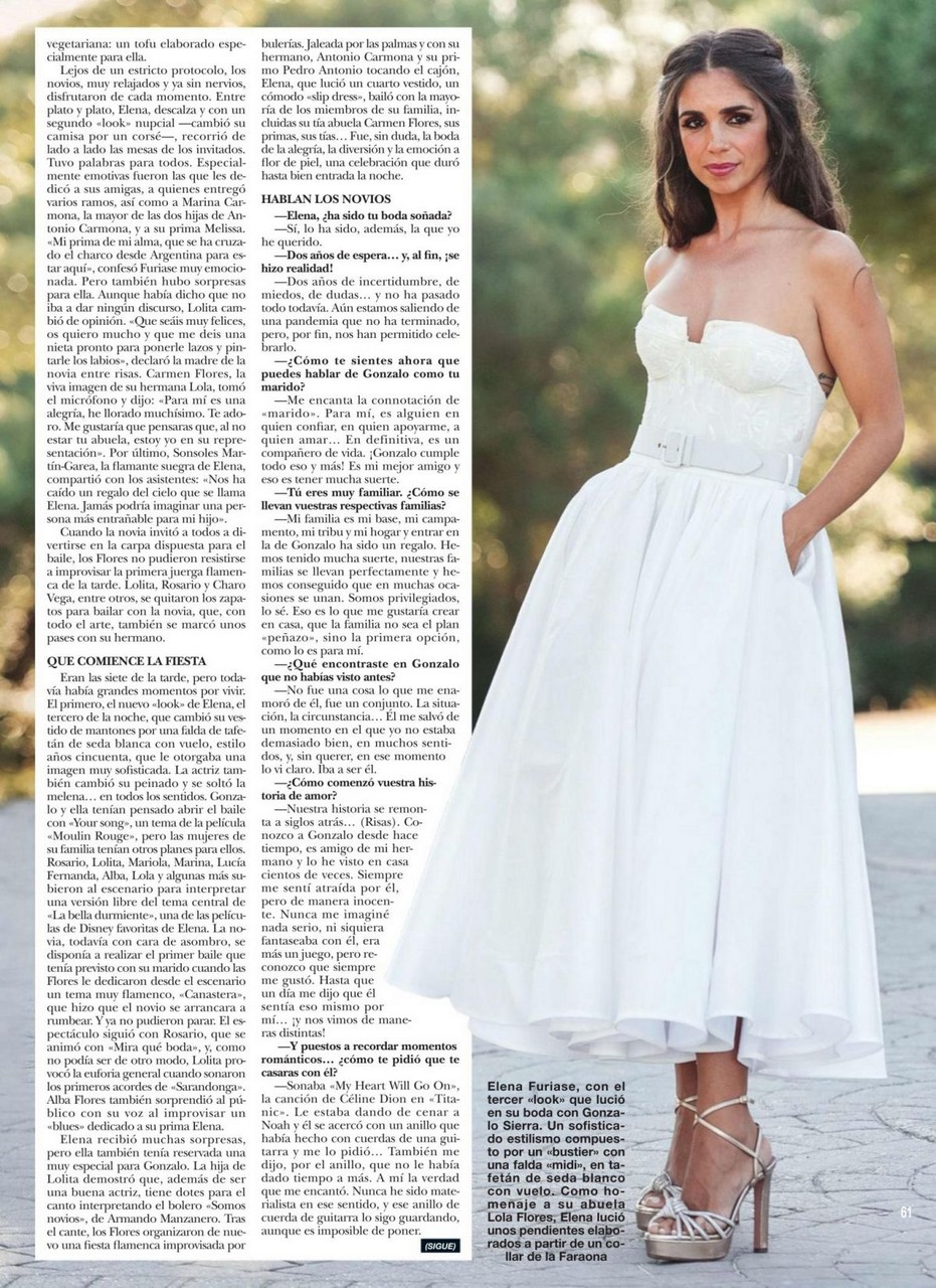 Elena Furaise Hola Magazine September