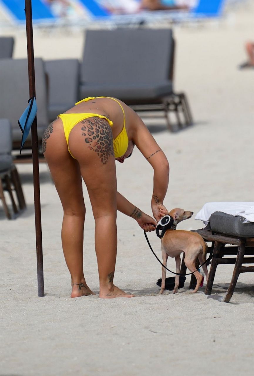 Elettra Lamborghini Bikini Beach Miami