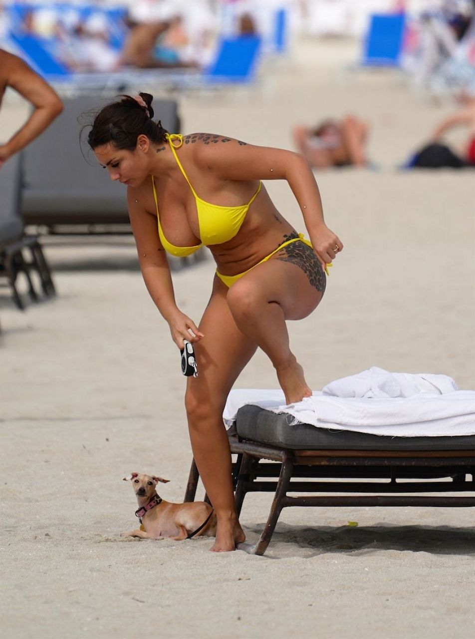 Elettra Lamborghini Bikini Beach Miami
