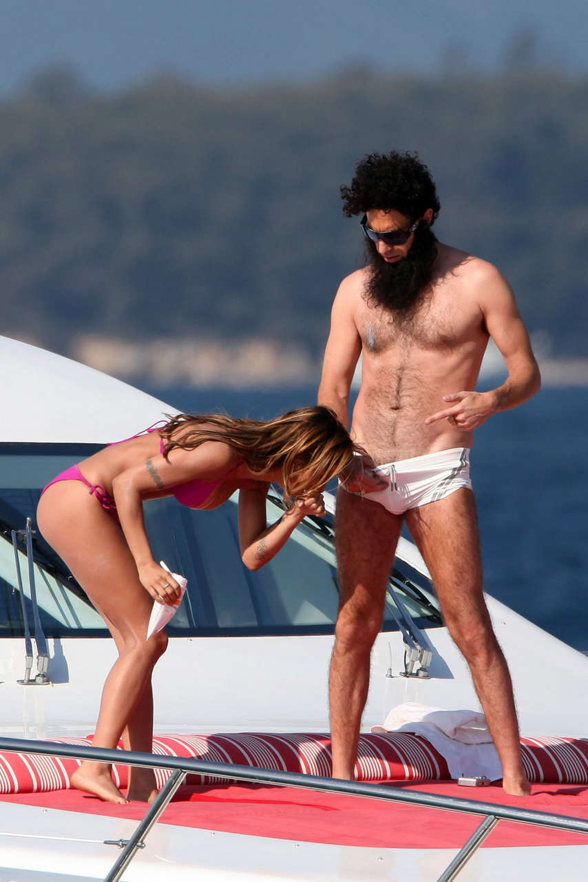 Elisabetta Canalis Bikini Candids Yacht Cannes Film Festival