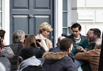 Elizabeth Debicki As Princess Diana On Set Of Crown London