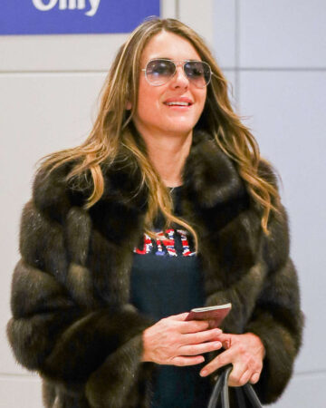 Elizabeth Hurley Arrives Jfk Airport New York