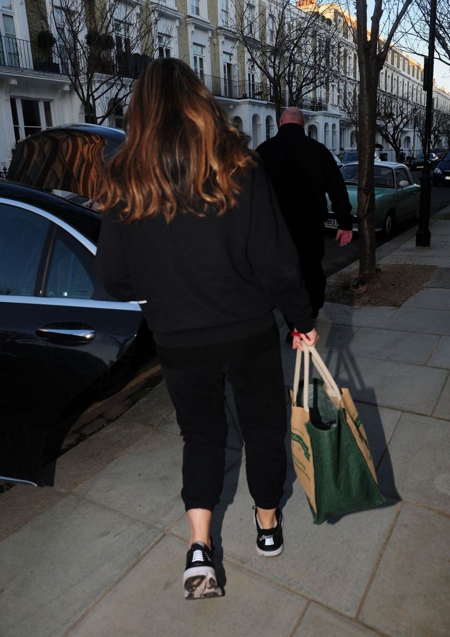 Elizabeth Hurley Leaves Her Home London