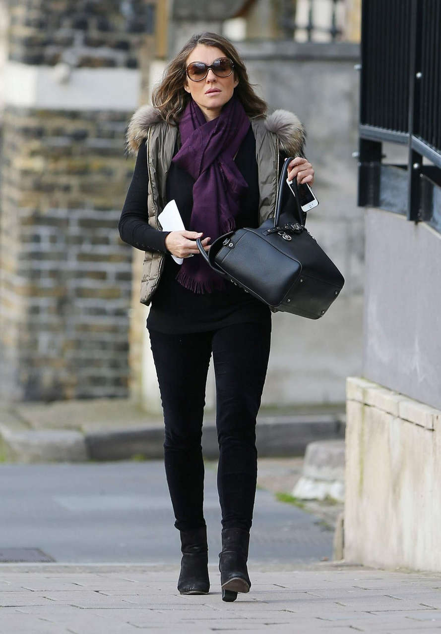 Elizabeth Hurley Out About London