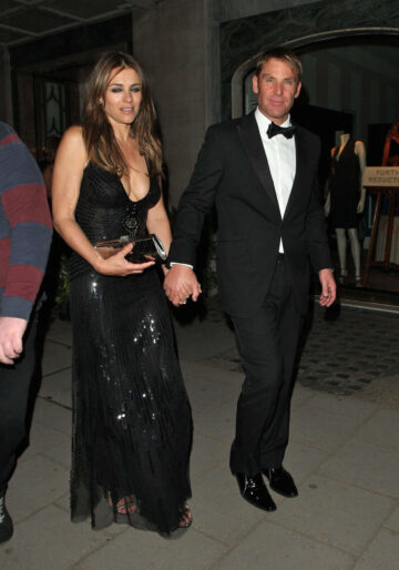 Elizabeth Hurley Out About London