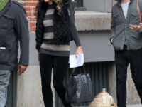 Elizabeth Hurley Set Gossip Girl New York