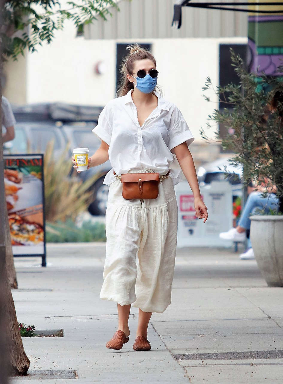Elizabeth Olsen Heading To Alfred Coffee Los Angeles