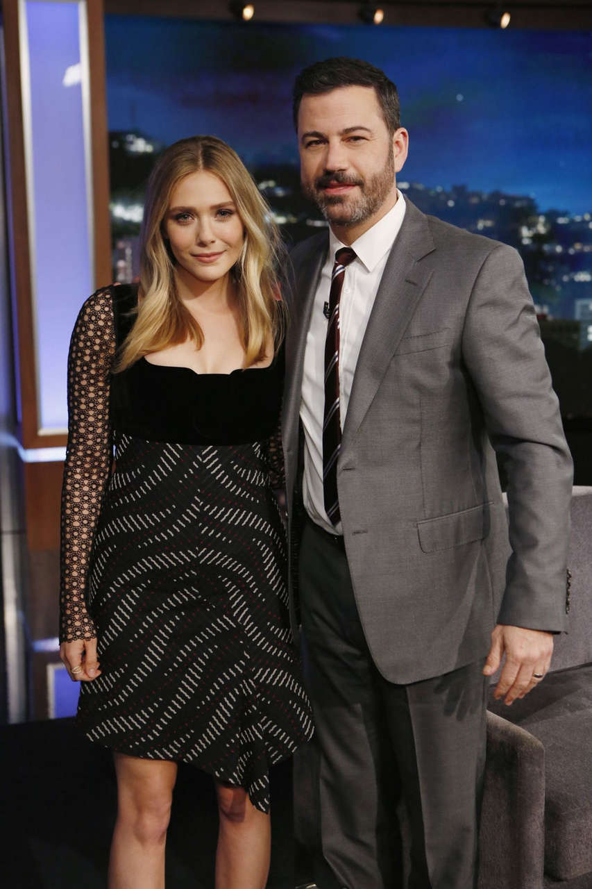 Elizabeth Olsen Jimmy Kimmel Live Los Angeles