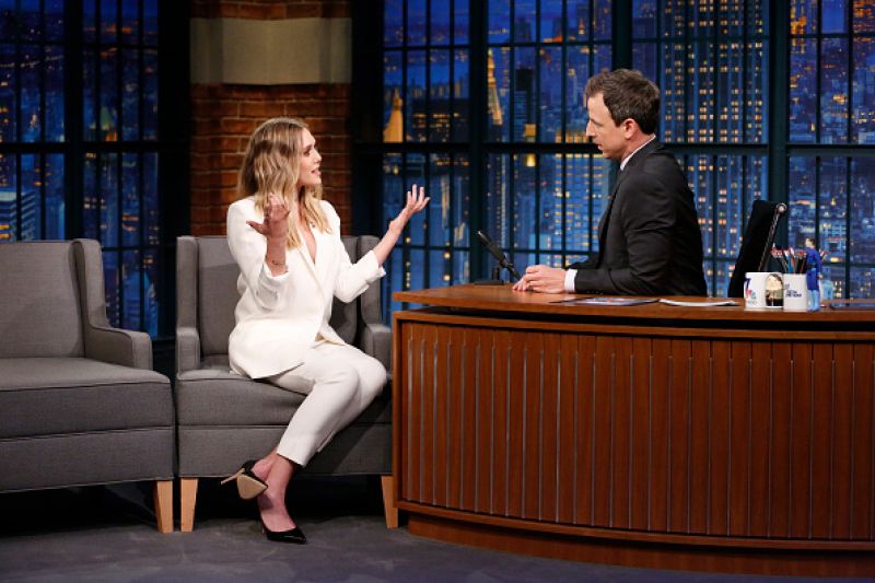 Elizabeth Olsen Late Night With Seth Meyers New York