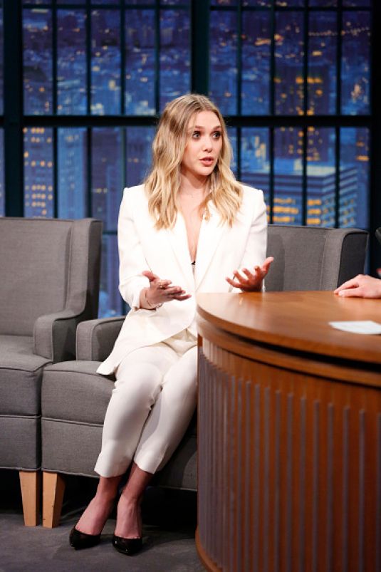 Elizabeth Olsen Late Night With Seth Meyers New York