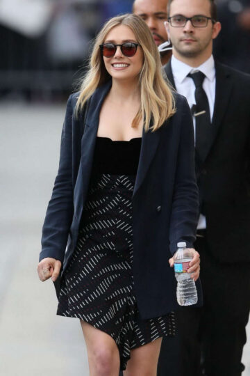 Elizabeth Olsen Leaves Jimmy Kimmel Live Los Angeles