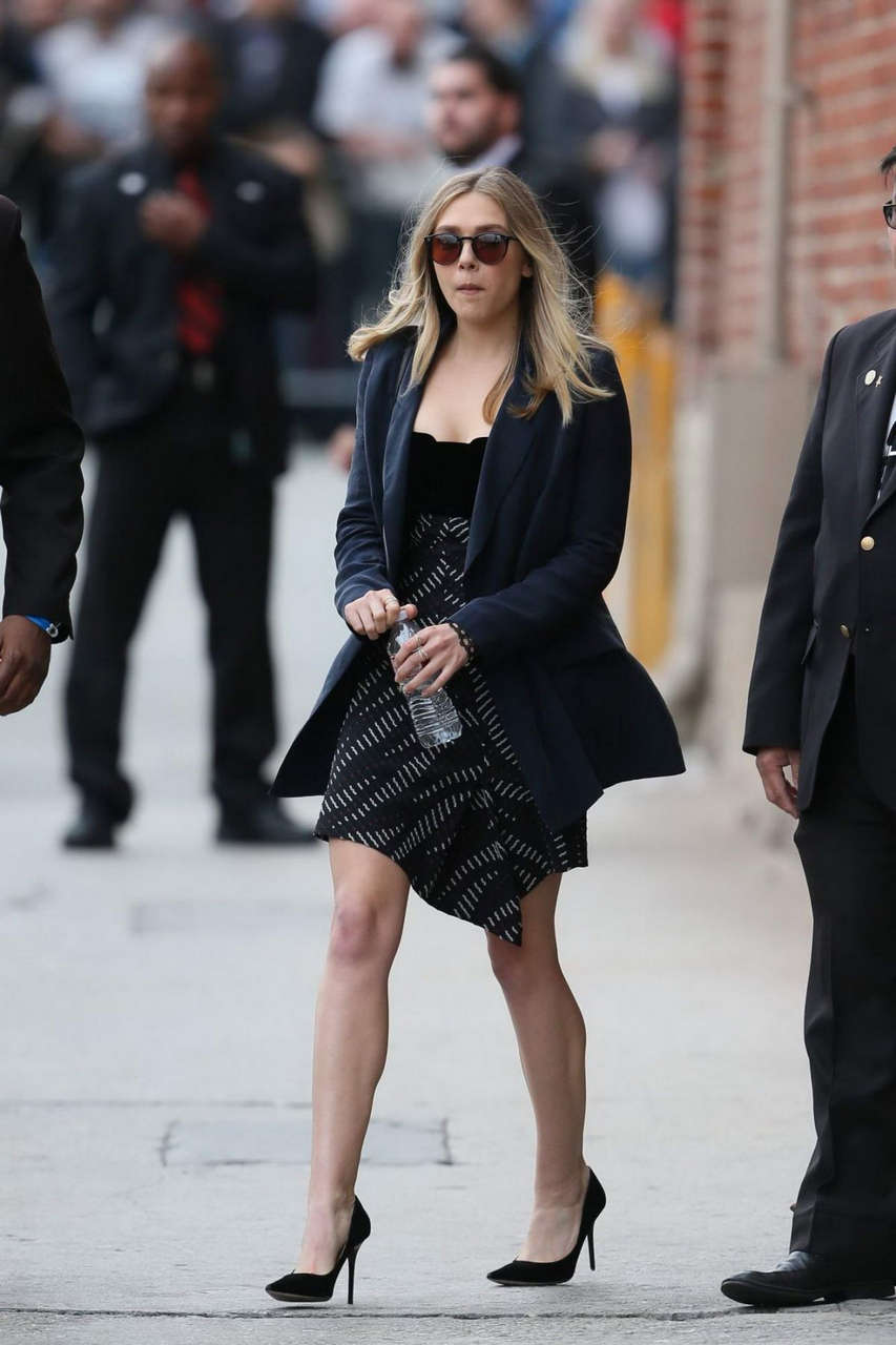Elizabeth Olsen Leaves Jimmy Kimmel Live Los Angeles