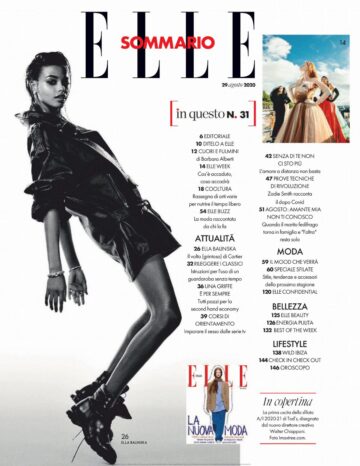 Ella Balinska Elle Magazine Italy August