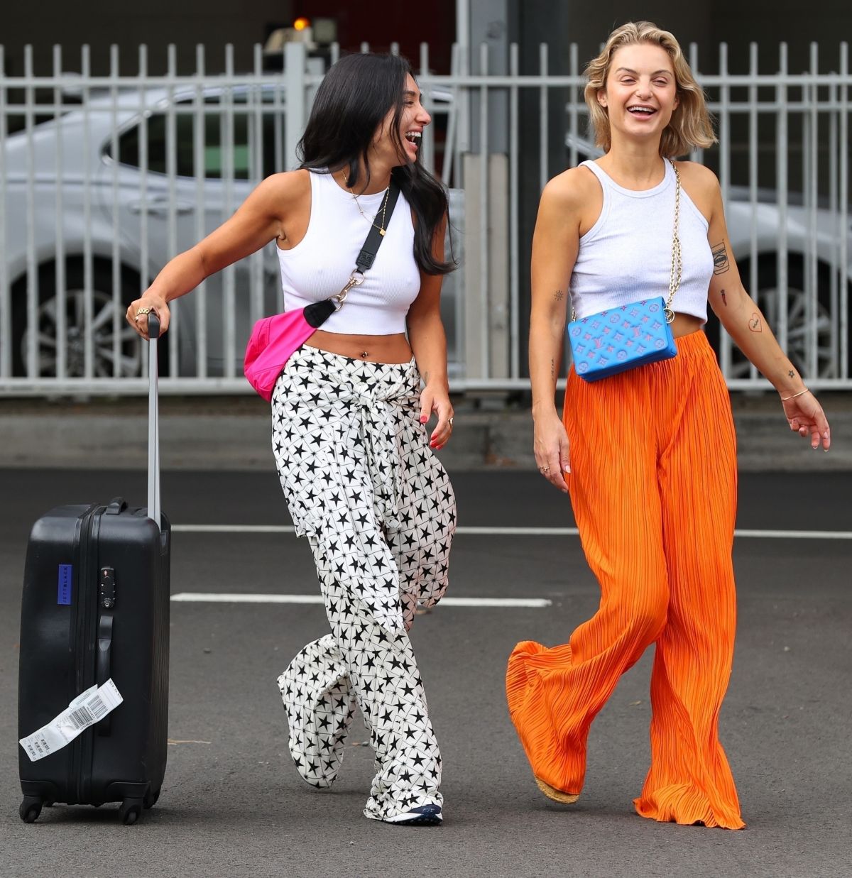 Ella May Ding And Domenica Calarco Arrives Sydney Airport