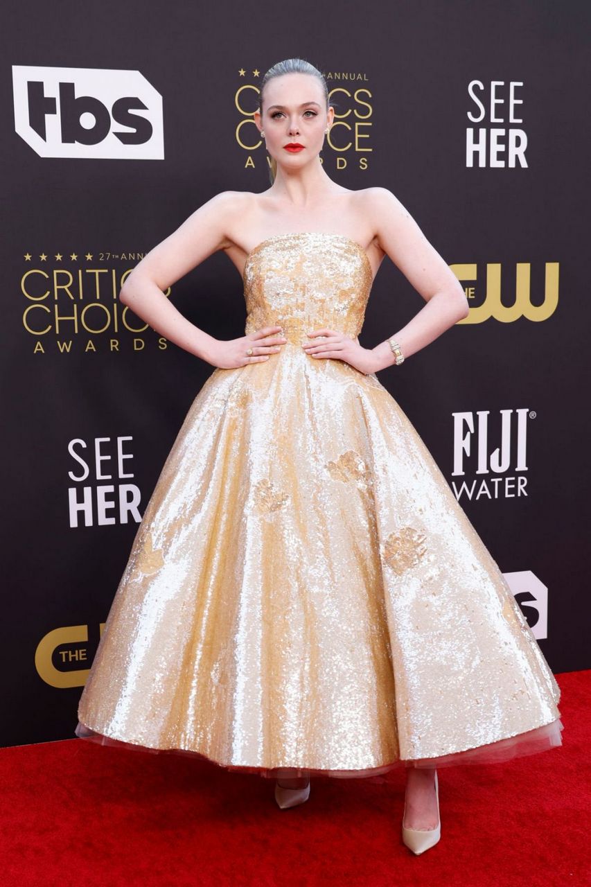 Elle Fanning 27th Annual Critics Choice Awards Los Angeles