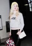 Elle Fanning Arriving At The Los Angeles