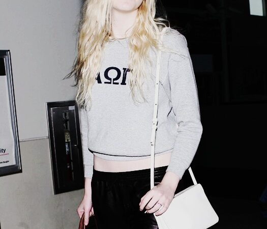 Elle Fanning Arriving At The Los Angeles (1 photo)