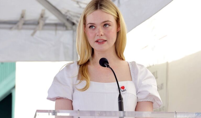 Elle Fanning Francis Ford Coppola Hollywood Walk Of Fame Star Ceremony (7 photos)