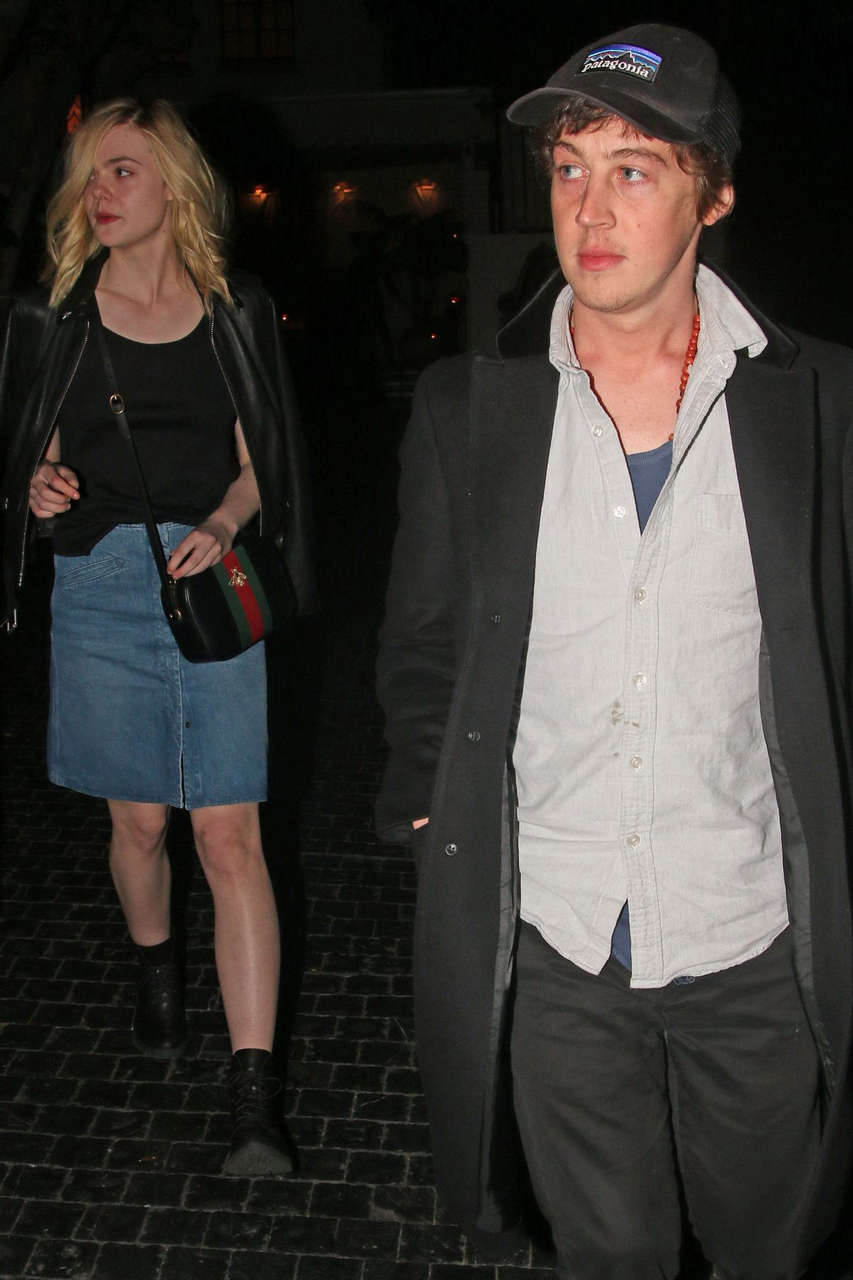 Elle Fanning Leaves Chateau Marmont West Hollywood