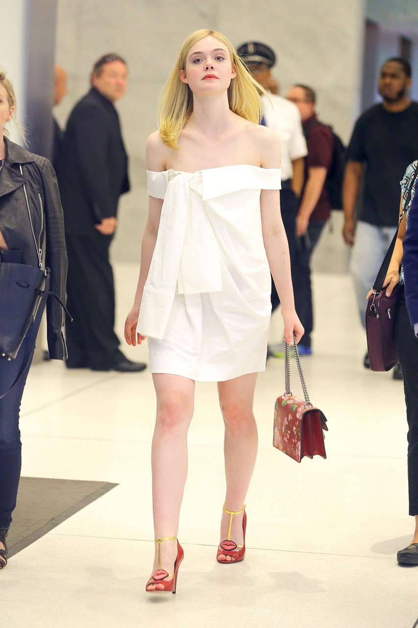 Elle Fanning Out New York