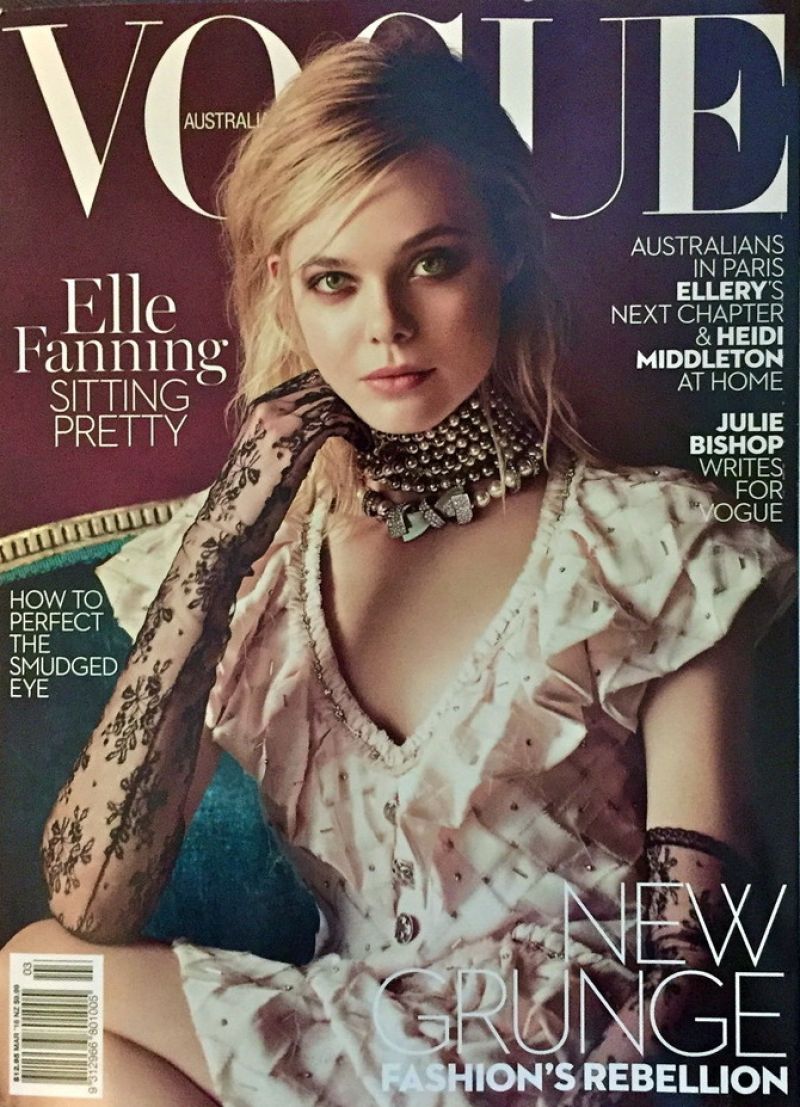 Elle Fanning Vogue Magazine Australia March 2016 Issue