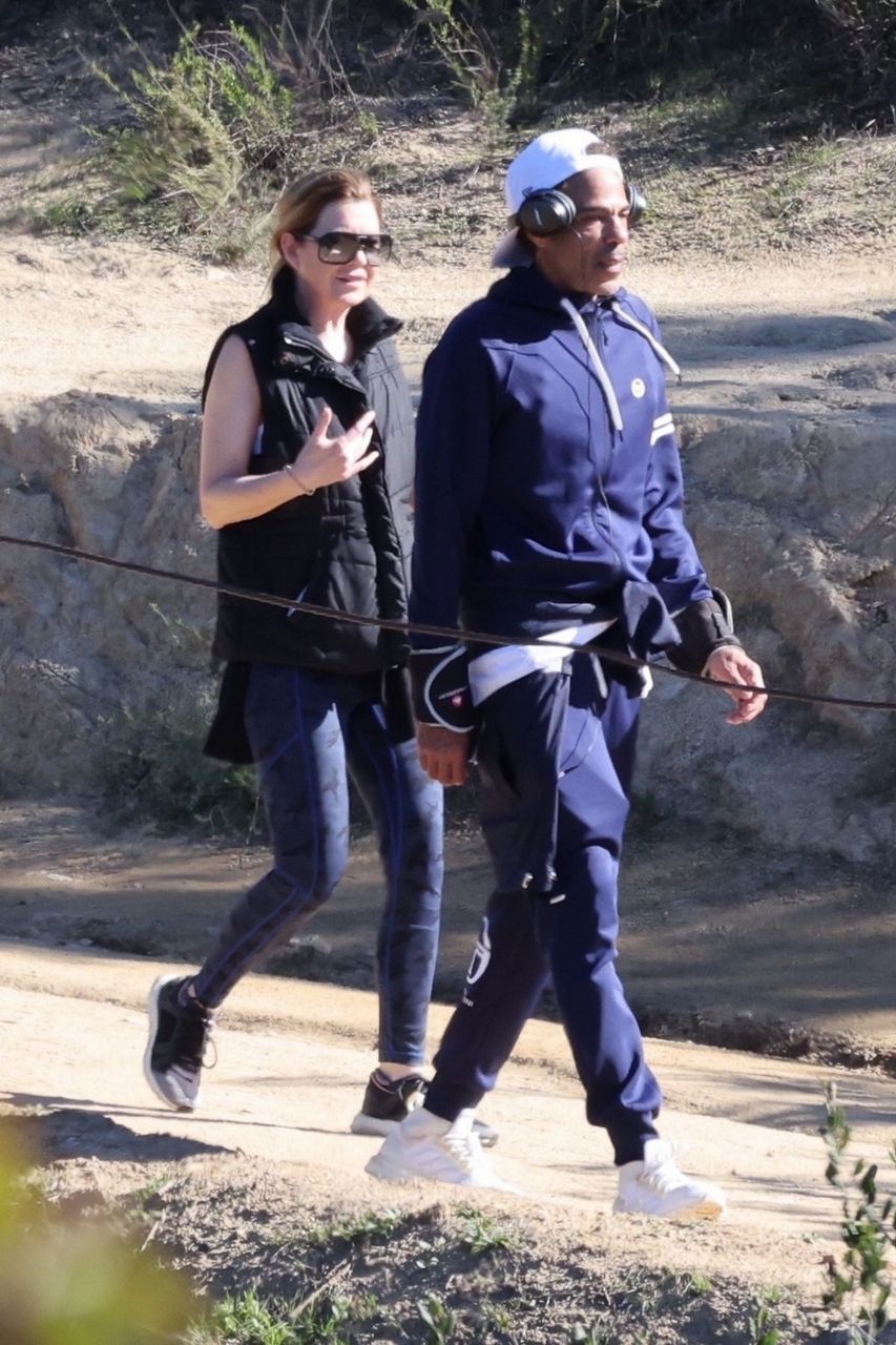 Ellen Pompeo And Chris Ivery Out Hiking Los Feliz