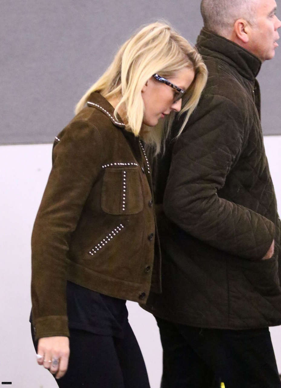 Ellie Goulding Arrives Heathrow Airport London