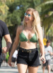 Ellie Goulding Bikini Top Out Miami