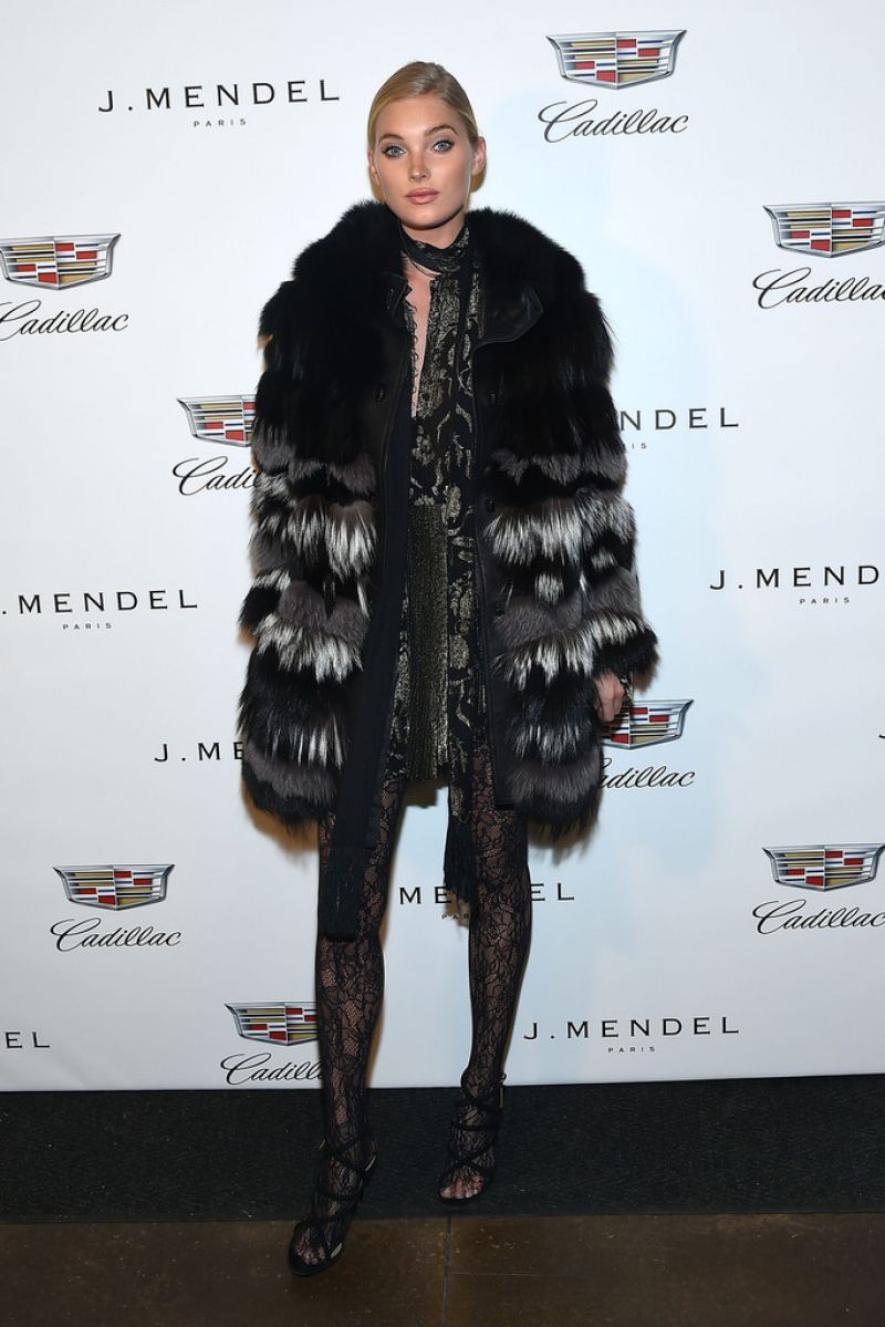 Elsa Hosk J Mendel Fall 2016 Fashion Show New York Fashion Week
