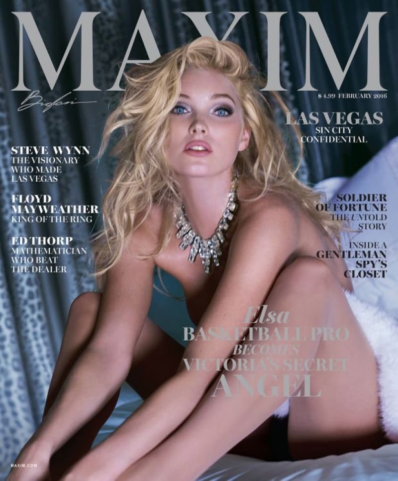 Elsa Hosk Maxim Magazine February 2016 Issue