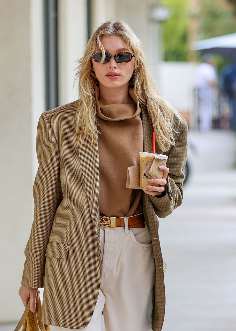 Elsa Hosk Out For Coffee Los Angeles