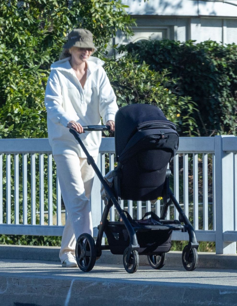 Elsa Hosk Out With Her Baby Pasadena