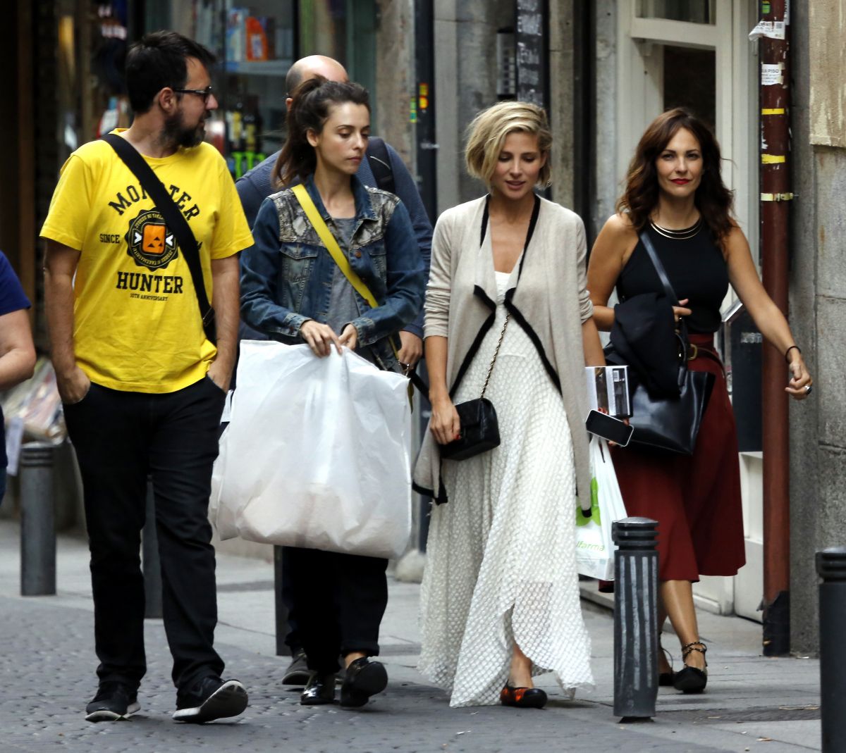 Elsa Pataky Friends Out Shopping Madrid