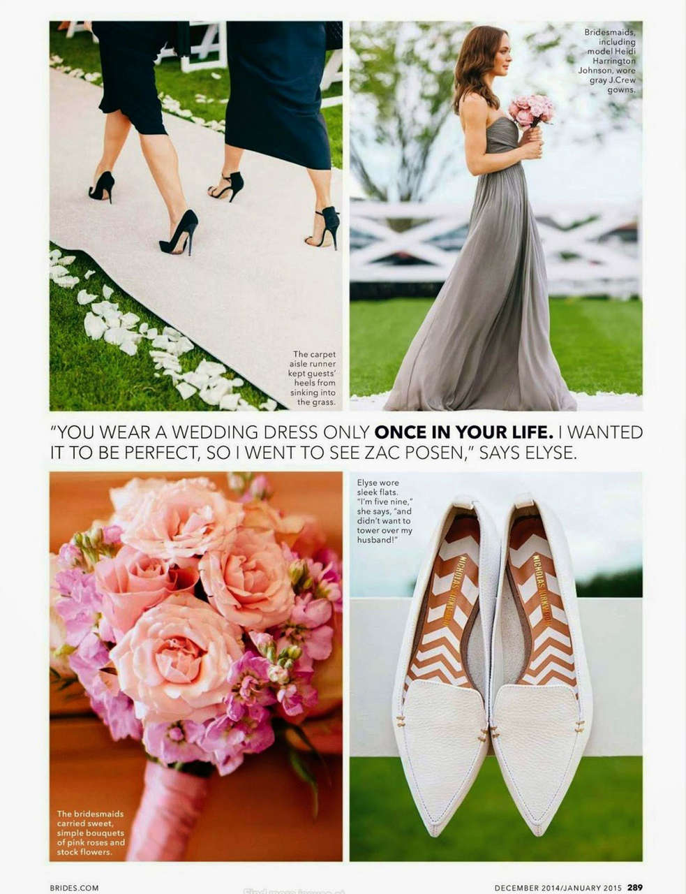 Elyse Taylor Brides Usa Magazine December 2014 Issue