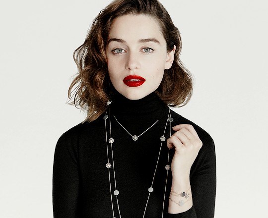 Emilia Clarke For Dior Jewelry Campaign