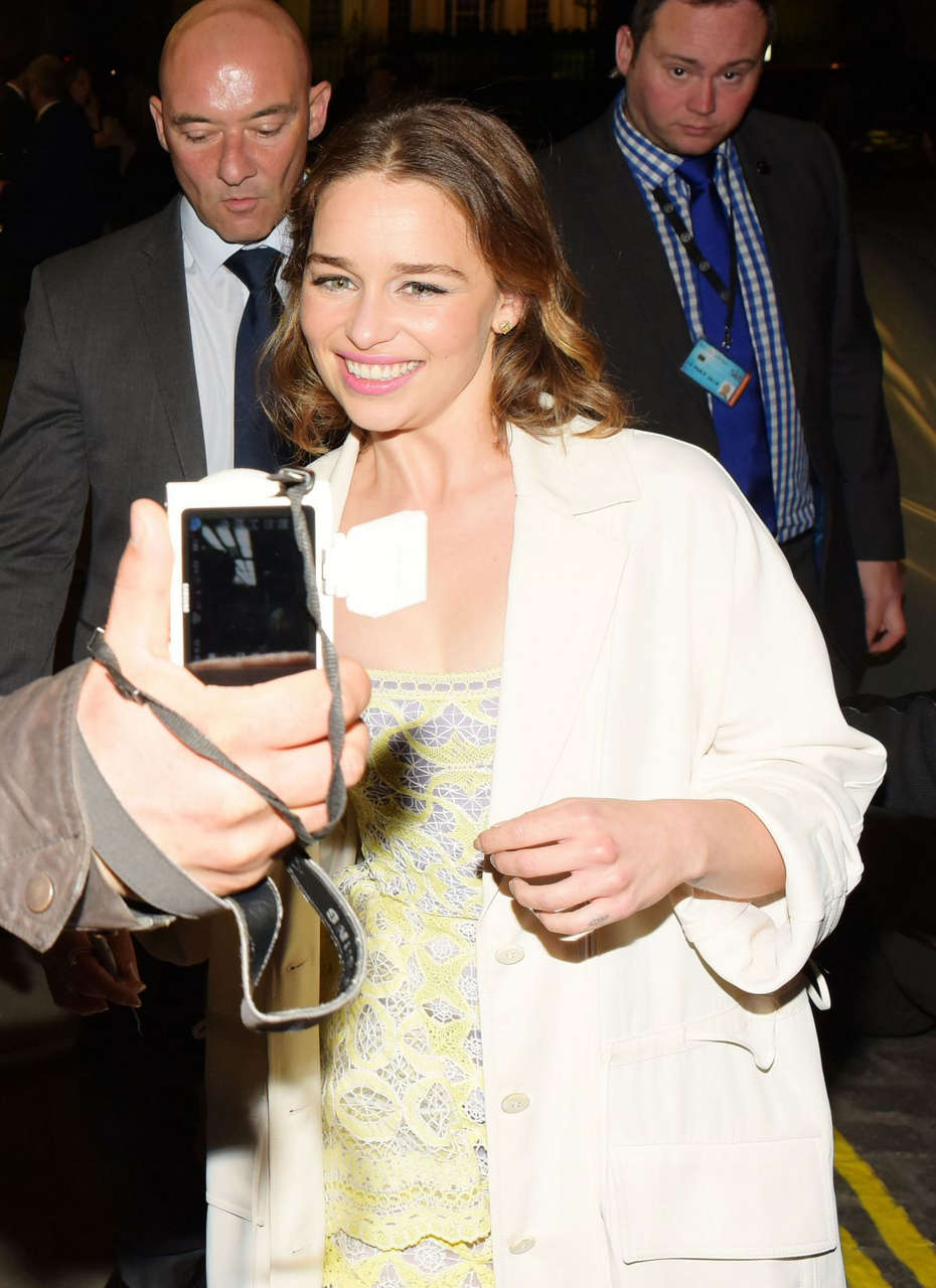 Emilia Clarke Leaves Me Before You Premiere Afterparty London