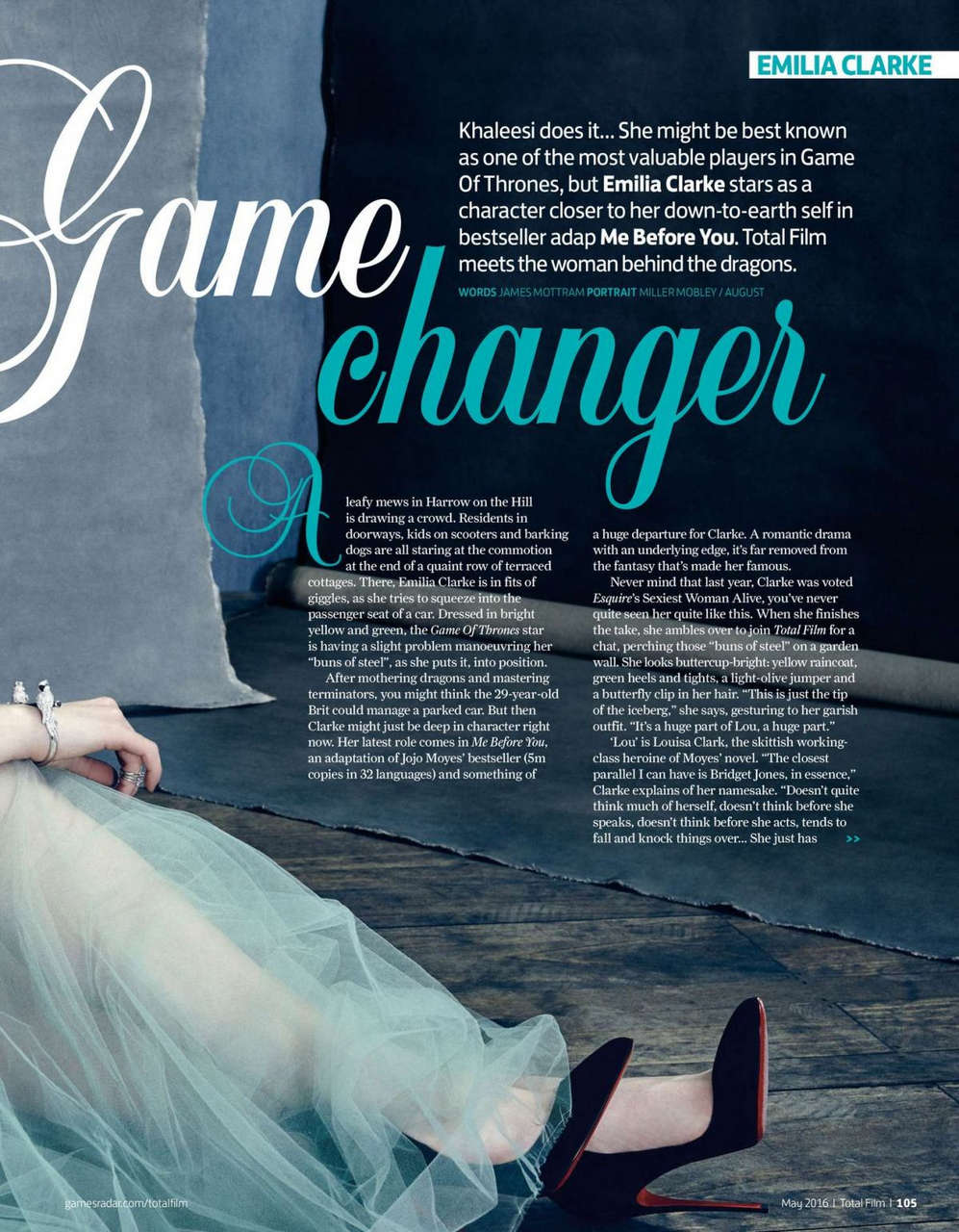 Emilia Clarke Total Film Magazine May 2016 Issue
