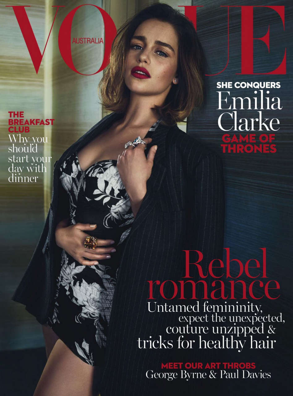Emilia Clarke Vogue Magazine Australia May 2016 Issue