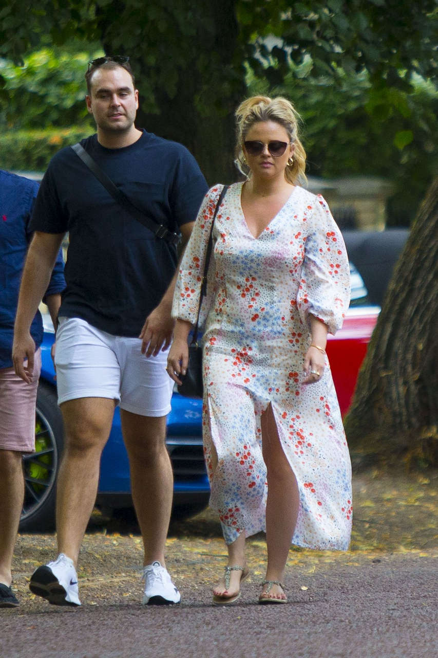 Emily Atack Out For Lunch Flask Pub Highgate
