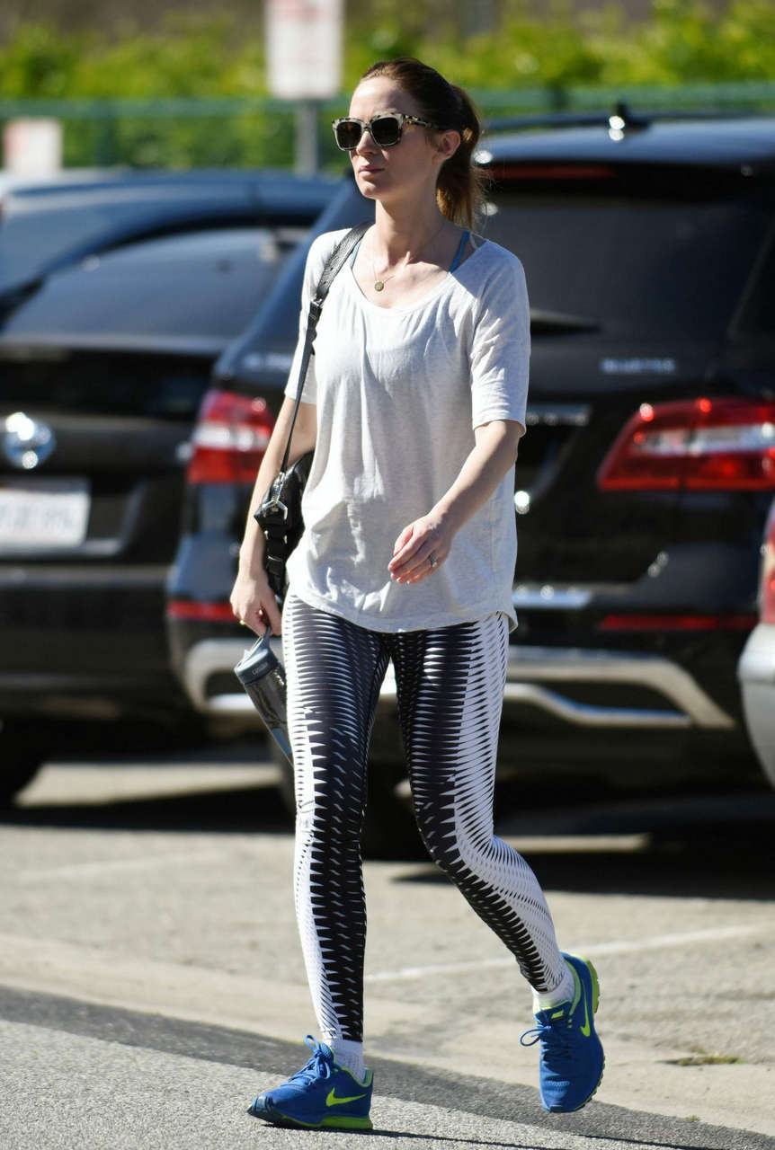 Emily Blunt Heading To Gym Los Angeles