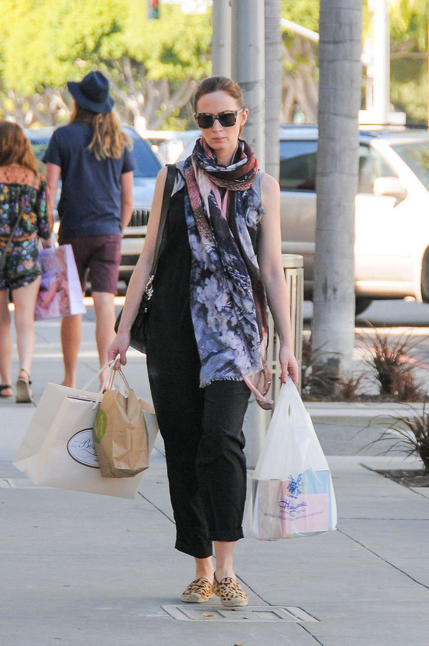 Emily Blunt Out Shopping Los Angeles