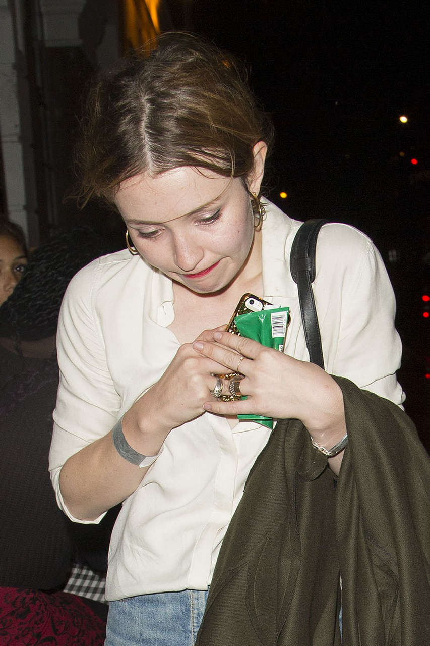 Emily Browning Arrives Nick Grimshaws Birthday Party London